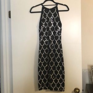 Cache sequin cocktail dress. Size 4. Worn once